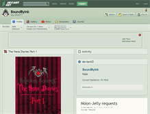Tablet Screenshot of boundbyink.deviantart.com