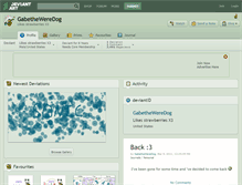 Tablet Screenshot of gabetheweredog.deviantart.com