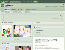 Tablet Screenshot of inoshikacho.deviantart.com