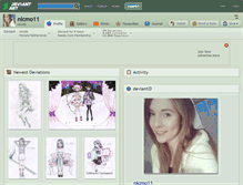 Tablet Screenshot of nicmo11.deviantart.com
