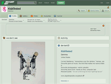 Tablet Screenshot of kidatested.deviantart.com