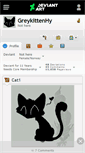 Mobile Screenshot of greykittenhy.deviantart.com