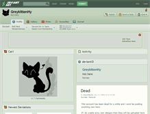 Tablet Screenshot of greykittenhy.deviantart.com