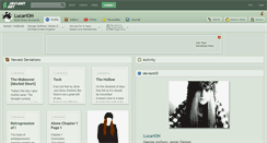 Desktop Screenshot of lucarioh.deviantart.com