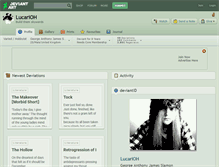 Tablet Screenshot of lucarioh.deviantart.com
