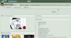 Desktop Screenshot of master-of-words.deviantart.com