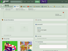 Tablet Screenshot of m-i-q.deviantart.com
