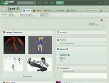 Tablet Screenshot of carant123.deviantart.com