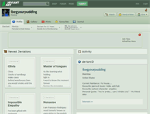 Tablet Screenshot of ibegyourpudding.deviantart.com