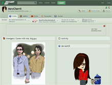 Tablet Screenshot of mewcherrii.deviantart.com