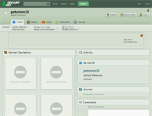 Tablet Screenshot of peterson28.deviantart.com