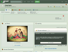 Tablet Screenshot of charriere.deviantart.com