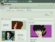 Tablet Screenshot of maka--anime.deviantart.com