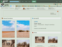 Tablet Screenshot of cyrela.deviantart.com