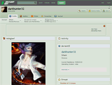 Tablet Screenshot of darkhunter32.deviantart.com