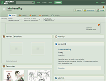 Tablet Screenshot of kimivamalfoy.deviantart.com