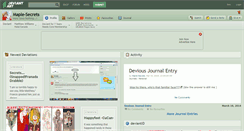 Desktop Screenshot of maple-secrets.deviantart.com