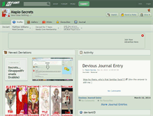 Tablet Screenshot of maple-secrets.deviantart.com