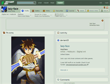 Tablet Screenshot of lazy-face.deviantart.com