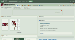 Desktop Screenshot of manipulatedreality.deviantart.com