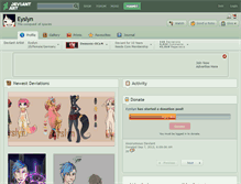 Tablet Screenshot of eyslyn.deviantart.com