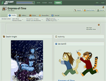Tablet Screenshot of empress-of-time.deviantart.com