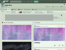 Tablet Screenshot of dngerdave.deviantart.com
