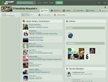 Tablet Screenshot of friendship-bracelet.deviantart.com