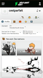 Mobile Screenshot of cestparfait.deviantart.com