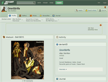 Tablet Screenshot of omnistrife.deviantart.com