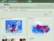 Tablet Screenshot of manulola.deviantart.com