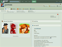 Tablet Screenshot of jackwhistle.deviantart.com