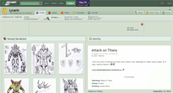 Desktop Screenshot of lycanic.deviantart.com