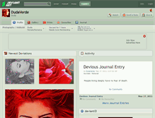 Tablet Screenshot of dudaverde.deviantart.com