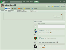Tablet Screenshot of ladyrandomm13.deviantart.com
