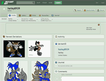 Tablet Screenshot of hsrley8939.deviantart.com