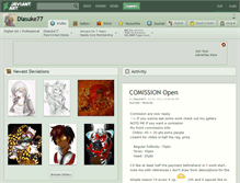 Tablet Screenshot of diasuke77.deviantart.com