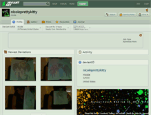 Tablet Screenshot of nicoleprettykitty.deviantart.com
