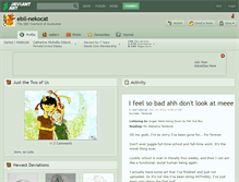 Tablet Screenshot of ebil-nekocat.deviantart.com