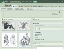 Tablet Screenshot of dejan-art.deviantart.com