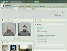 Tablet Screenshot of krzysztof.deviantart.com