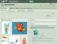 Tablet Screenshot of commissionangel.deviantart.com