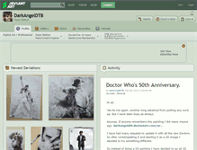 Tablet Screenshot of darkangeldtb.deviantart.com