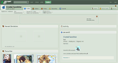 Desktop Screenshot of crystal-sunshine.deviantart.com