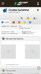 Mobile Screenshot of crystal-sunshine.deviantart.com