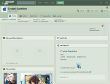 Tablet Screenshot of crystal-sunshine.deviantart.com