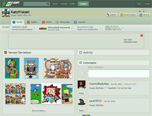 Tablet Screenshot of katziiyataki.deviantart.com