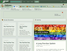 Tablet Screenshot of patroison.deviantart.com