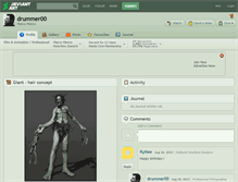 Tablet Screenshot of drummer00.deviantart.com