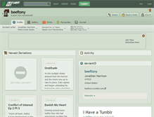 Tablet Screenshot of beeftony.deviantart.com